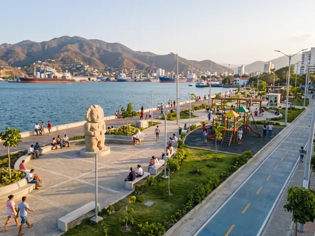 Foto de Camellón de la Bahía en Santa Marta